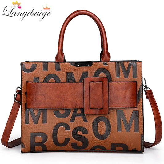 2024 New PU Leather Handbags Fashion Ladies Shoulder Messenger Bags Tote Bag Luxury Brand Handbags Designer Bags for Women