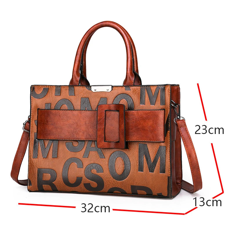 2024 New PU Leather Handbags Fashion Ladies Shoulder Messenger Bags Tote Bag Luxury Brand Handbags Designer Bags for Women