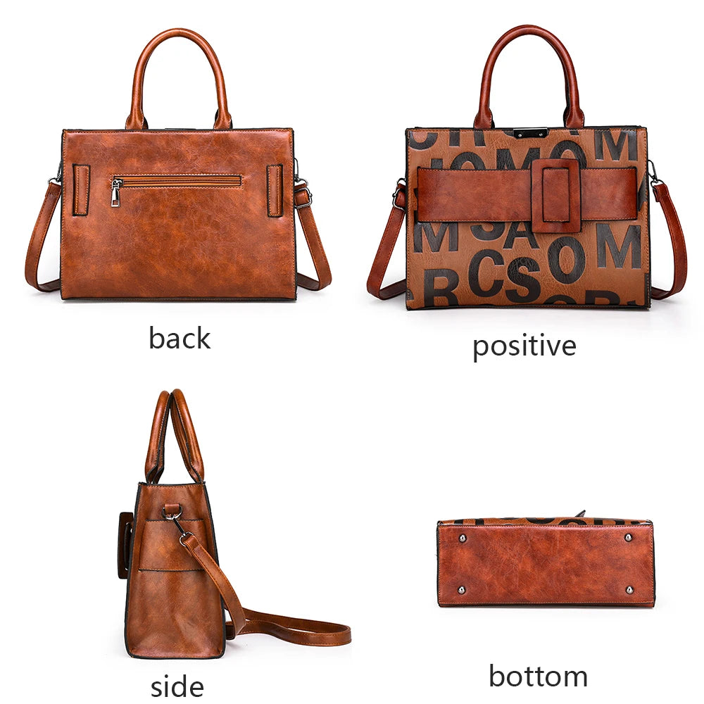 2024 New PU Leather Handbags Fashion Ladies Shoulder Messenger Bags Tote Bag Luxury Brand Handbags Designer Bags for Women