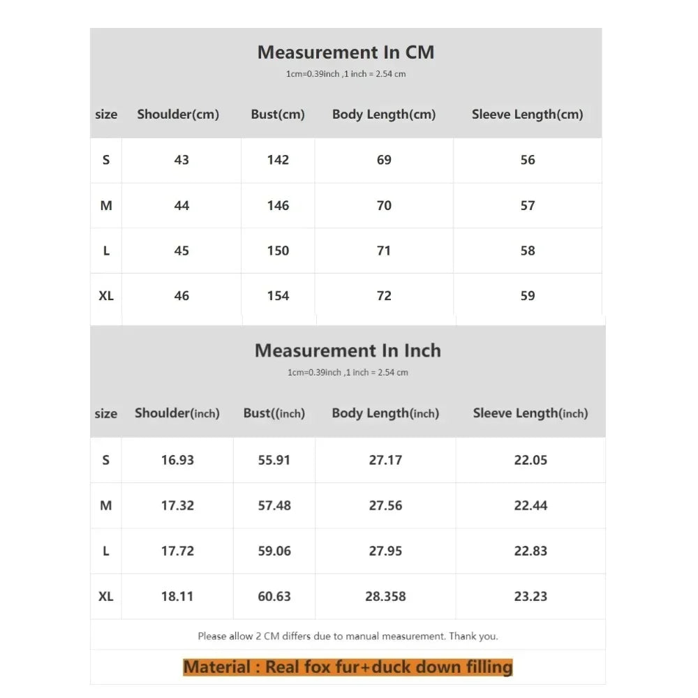 Down Coat New Winter Large Real Fur Hooded Puffer Jacket Women Thick Fox Fur Warm Knitted Sleeve White Duck Down Jacket Parka